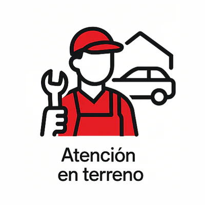 Técnico realizando revisión eléctrica a domicilio en un automóvil